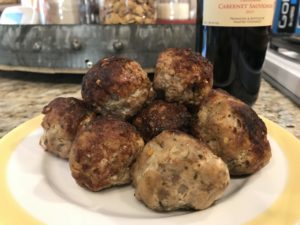 Homemade meatballs