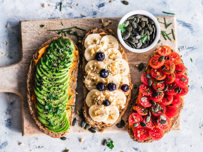 Healthy Snacks / Fruit & Veggie Toasts