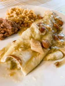 Quick and easy chicken cheese enchiladas