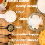 Creamy Beef Pasta Ingredients