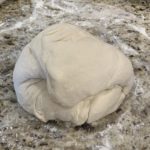 Making homemade pizza dough