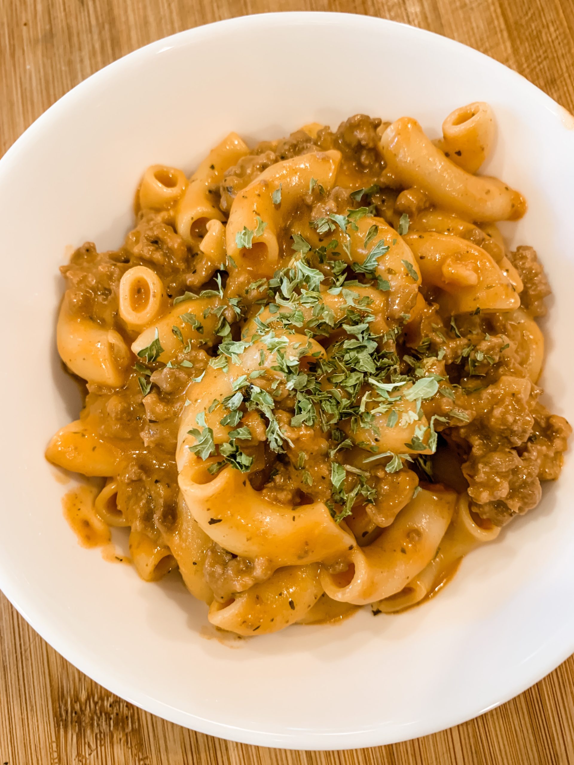 Creamy Beef Pasta dinner