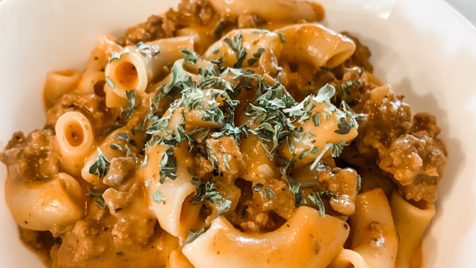 Creamy Beef Pasta dinner