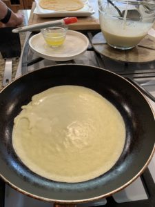 Making crepes