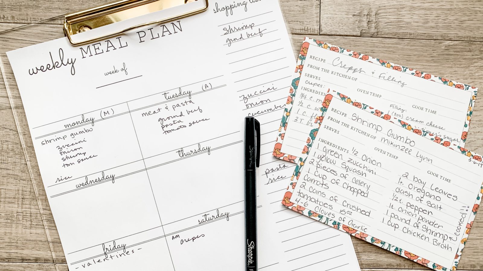 Meal Planning Template