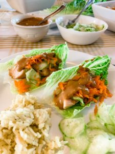 Chicken lettuce wraps