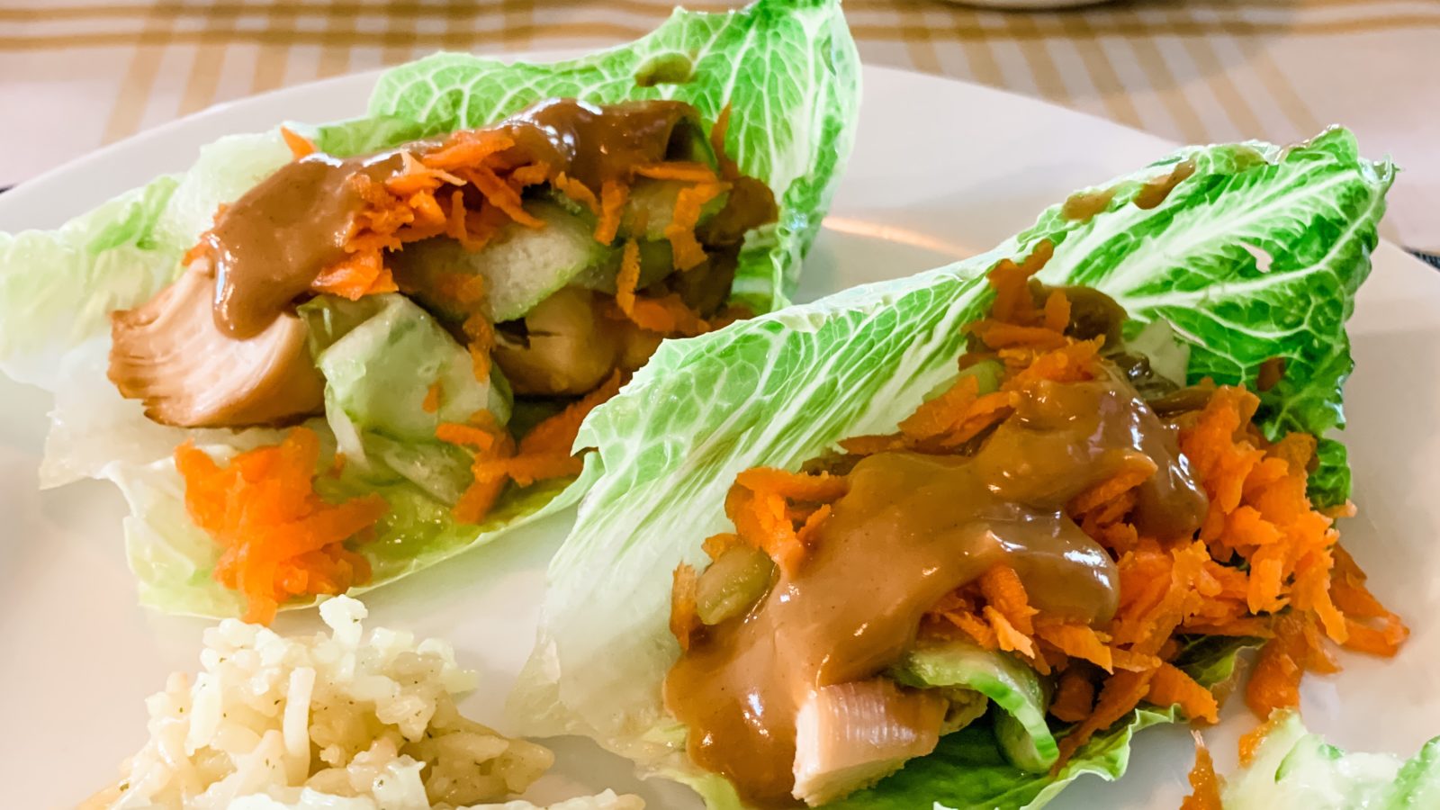Chicken lettuce wraps