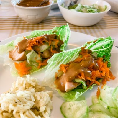 Chicken lettuce wraps