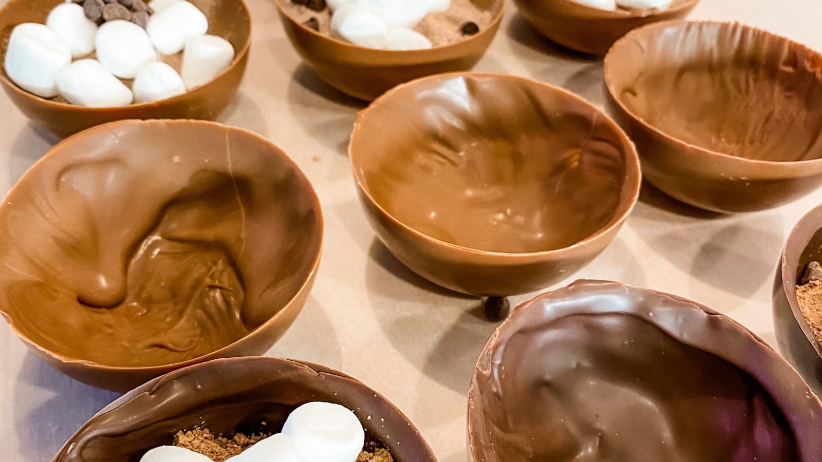 making Hot Cocoa Bombs