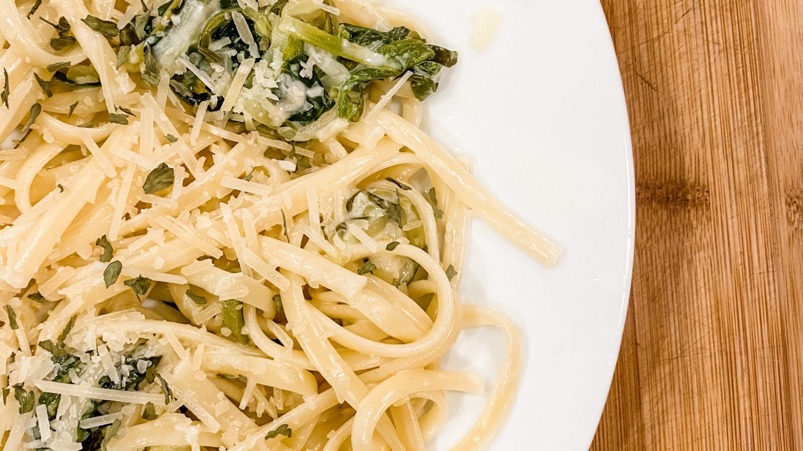 spinach lemon linguini