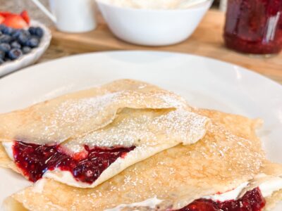 Blackberry Lemon Crepes